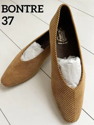 BONTRE 코듀로이 V컷 펌프스