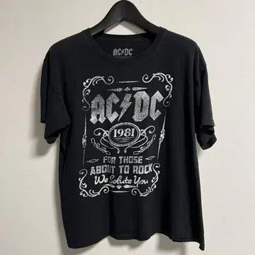AC/DC FOR THOSE ABOUT TO ROCK 티셔츠 L 사이즈