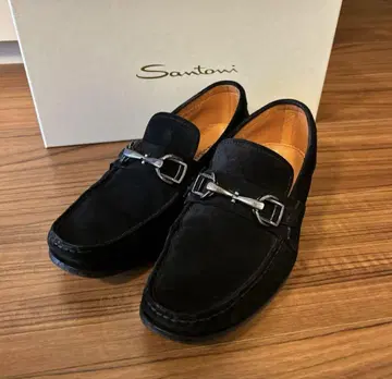 [ 정가 13만 엔 ] Santoni 스웨이드 로퍼