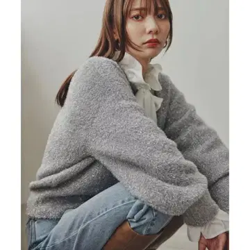 라메 샤기 니트 / N 내추럴 뷰티 베이직