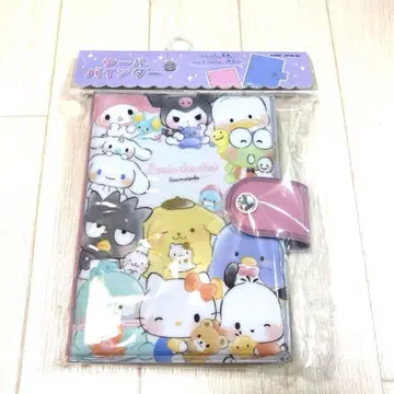 새상품 산리오 씰북 씰 바인더 키티 쿠로미 집합 헤이세이 팬시