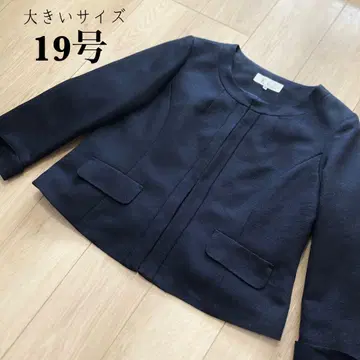 빅 사이즈 19호 라메 믹스 포멀 자켓