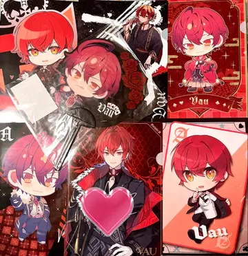 바우군 사인 포함 클리어 파일 부채 KnightX 기사X 바우