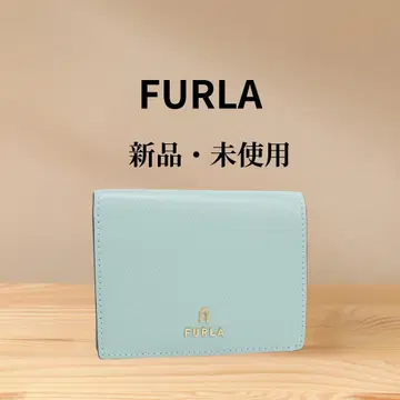 FURLA 훌라 접이식 지갑 컴팩트 지갑 스카이블루 기프트용으로도