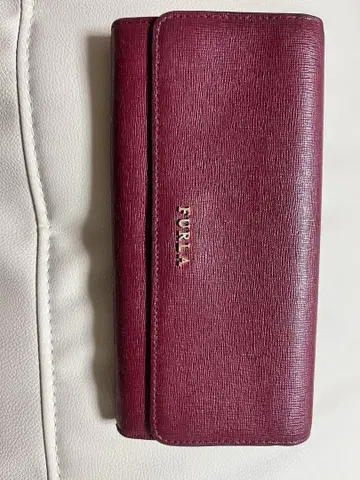 FURLA 버건디 장지갑