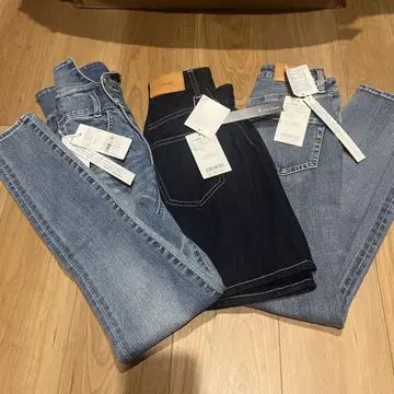 rienda 스키니 데님 데님 스커트 세트