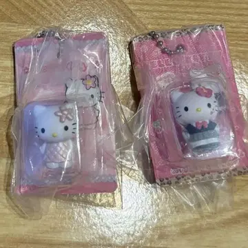 HELLO KITTY 패키지 미니어처 컬렉션 2개 세트