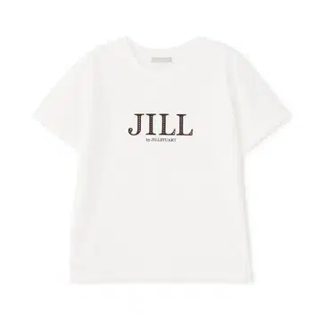 JILLSTUART 플로키 로고 T셔츠 화이트