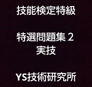 기능 검정 특급 특선 문제집 2 실기 정품 새상품