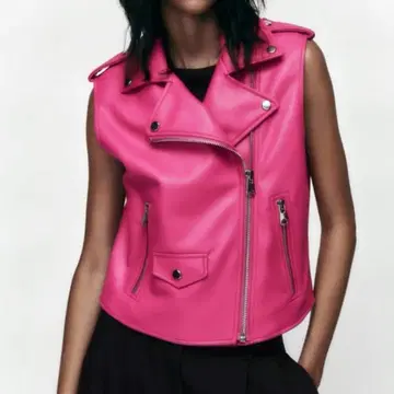 ZARA 인조 가죽 재킷 라이더스 가죽 베스트