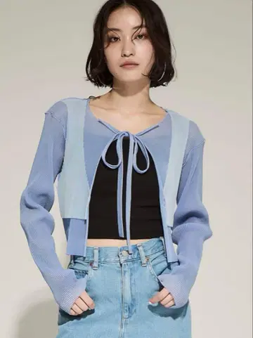kotohayokozawa sheer layered cardigan