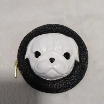 코인 케이스 가죽 강아지 모양