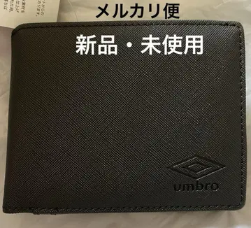 새상품 UMBRO(엄브로) 남성용 2단 접이식 지갑 블랙 동전 지갑 있음