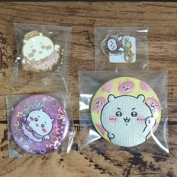 치이카와 (먼작귀) 장수풍뎅이 핀즈 자수 캔뱃지 4개 세트