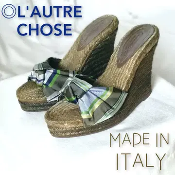 L'AUTRE CHOSE | 에스파드리유 샌들/뮬/36/23cm 그린