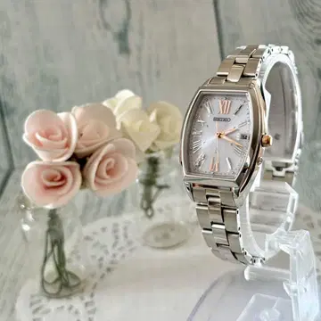 [ 레어 ] SEIKO 루키아 손목시계 1B32 전파 솔라 토노 실버