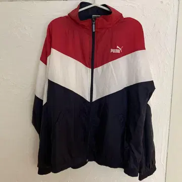 PUMA 나일론 자켓 XL 레드/네이비