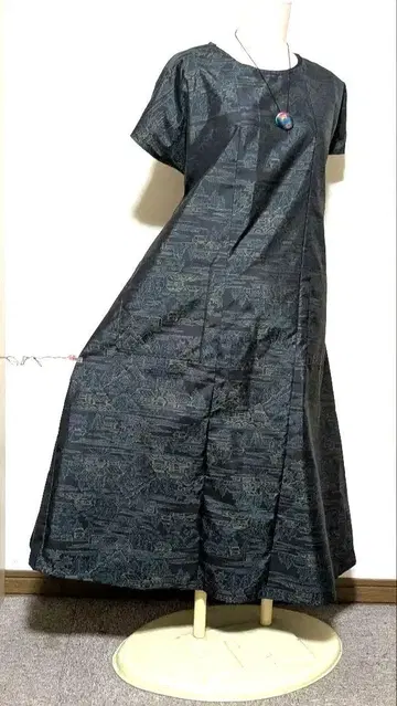 오시마  기모노 리메이크 롱 원피스 914