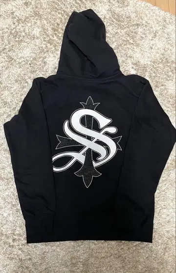 SUPPLIER Boxy Fit Cross Logo Hoodie