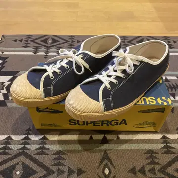 SUPERGA 네이비 스니커즈 39 이탈리아제