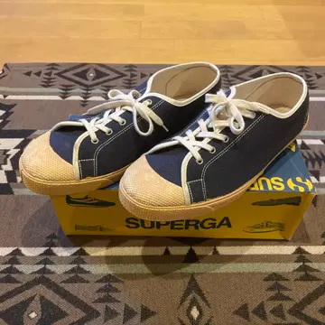 SUPERGA 네이비 스니커즈 39 이탈리아제