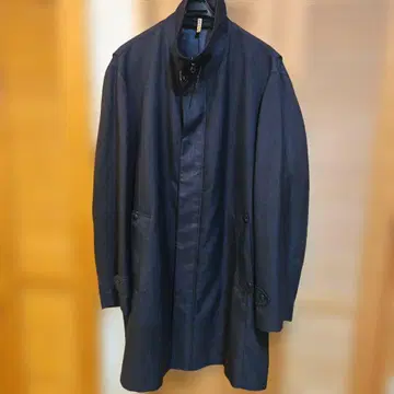 다크 블루 스텐카라 코트
