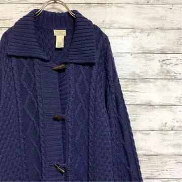 L.L.Bean 롱 니트 네이비 엘엘빈 네이비 뜨개질 XL