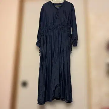 벨메종 네이비 긴팔 셔츠 원피스 3L