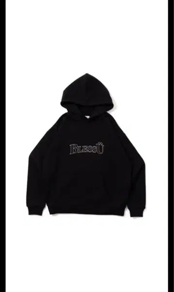 Bless U og logo hoodie 블랙 후드티 후디