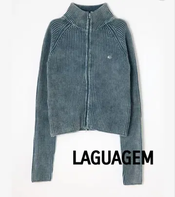 LAGUAGEM METAL MOTIF ZIP 니트