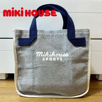 [ 새상품 ] MIKI HOUSE 미키하우스 토트백 그레이/맨투맨 원단