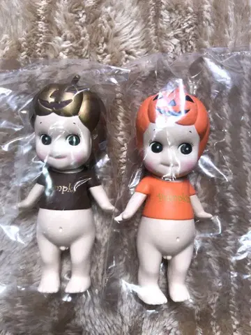소니 엔젤 2007 할로윈 호박 인형 2체 세트