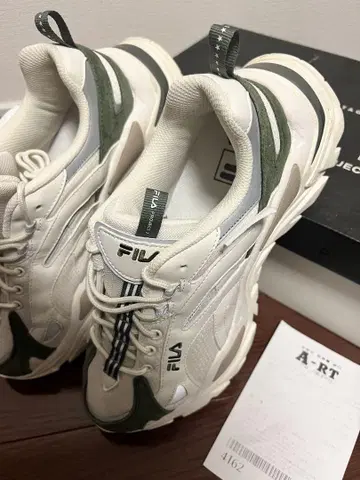 FILA 헤리티지 7 화이트 그린 US10