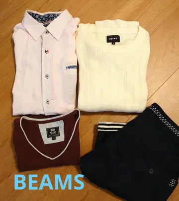 BEAMS 세트 스웨터 셔츠 티셔츠 반바지