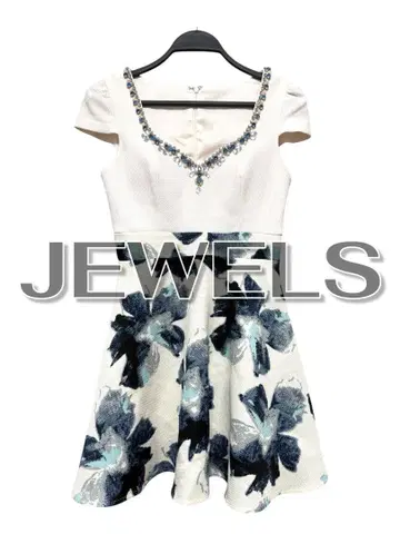 JEWELS 플라워 프린트 A 라인 드레스 꽃무늬