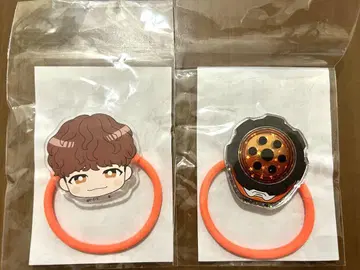 분붐저 카오카오 머리끈 후리키 겐반 오렌지 2점 새상품