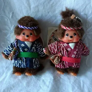 몬치치 산자마츠리 버전 키링 2개 세트 테라오 한정판 모델