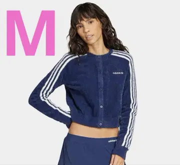 adidas 플러피 니트 가디건 나이트 인디고 M