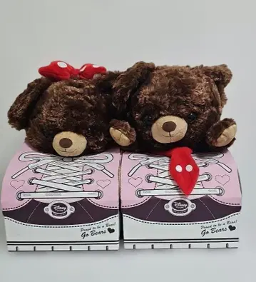 디즈니 곰 봉제 인형 신발 모양 패키지 LOVE THE BEARS