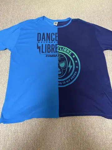 ZUMBA 투톤 반팔 T셔츠 Mr. Right 정품 사이즈 M