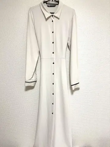 ZARA 화이트 셔츠 롱 원피스 긴팔