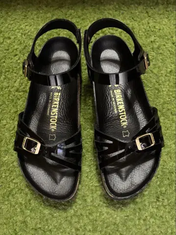 새상품급! Birkenstock Bali 블랙 샌들 38