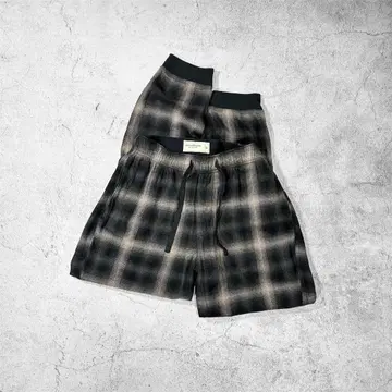 00s 아바크롬비&피치 레이온 옴브레 체크 파자마 팬츠