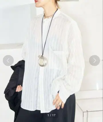 [ 미사용 ] 2024AW CITY SHOP 'O' SHEER 셔츠