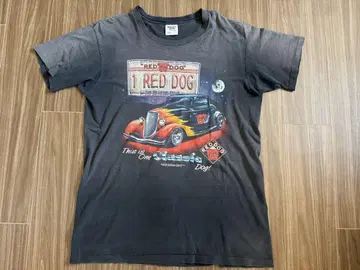 Red Dog 레드 도그 맥주 T셔츠 90s 1996 페이드