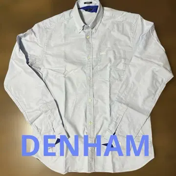 DENHAM 버튼다운 셔츠 라이트 블루