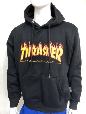 THRASHER 트레셔 매거진 후드티 맨투맨 블랙 XL