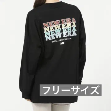 [ 미사용 ] NEW ERA 긴팔 티셔츠 블랙 뉴에라 여성용