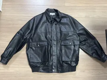 MONO-MART 블랙 가죽 자켓 M