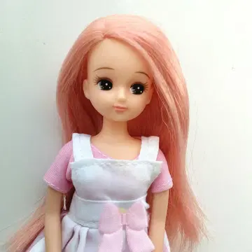 일본제 헤드 라이트핑크 컬러 리카짱 본체 덤 원피스 세트